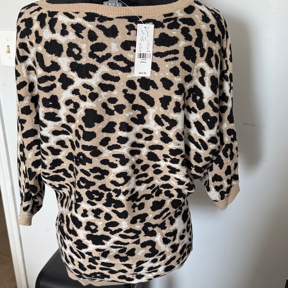 New York & Company Leopard Print Sweater - Picture 4 of 4